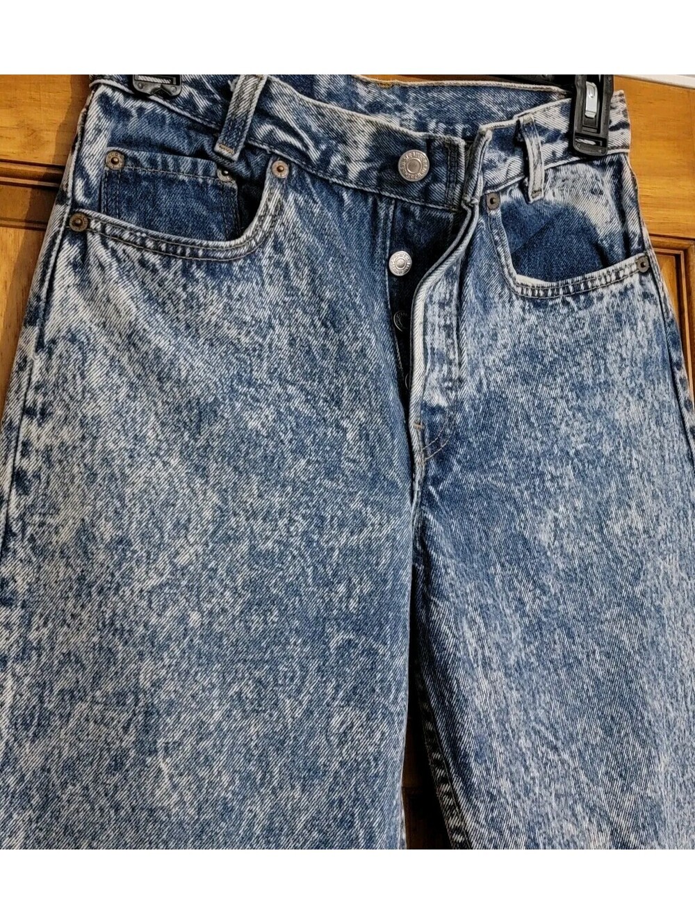 VTG Womens Levi's Jeans Made in USA Sz 27 Acid Wash Blue 80s 90s Authorized VTG